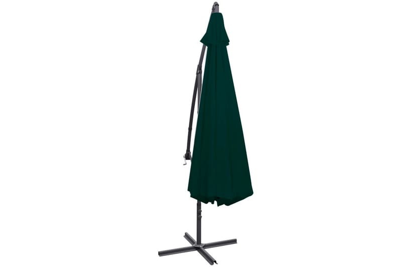 Parasoll 3.5 m grønn fritthengende - Grønn - Hagemøbler - Solbeskyttelse - Parasoller - Hengeparasoll