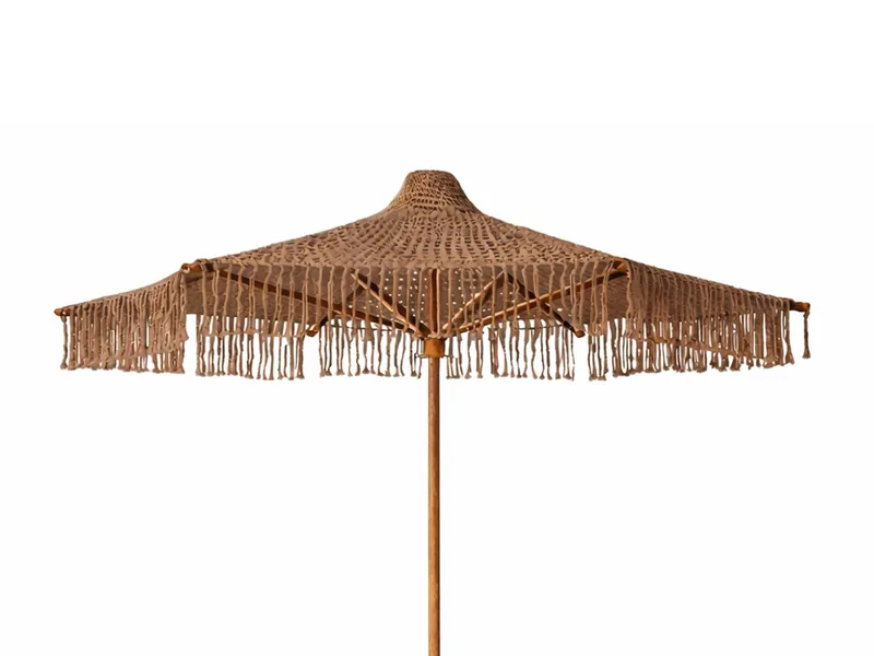Hillerstorp Alba parasoll 200 cm, Brun