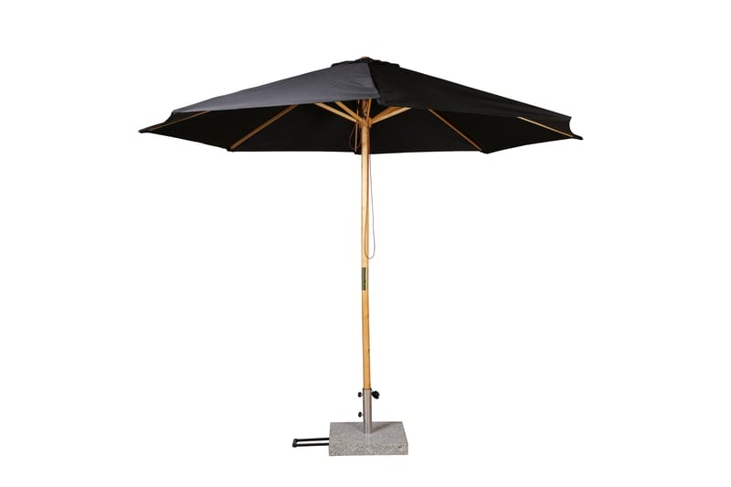 Ixos Parasoll 300 cm Svart/natur - Venture Home - Hagemøbler - Solbeskyttelse - Parasoller