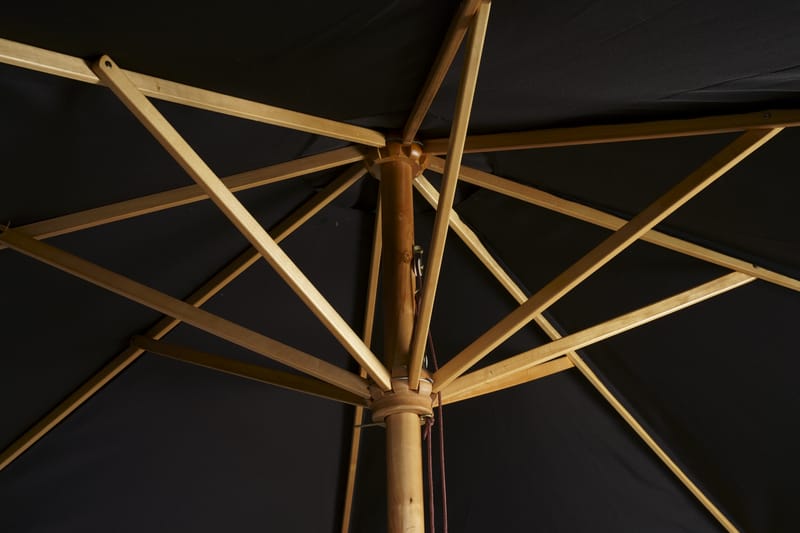 Ixos Parasoll 300 cm Svart/natur - Venture Home - Parasoller