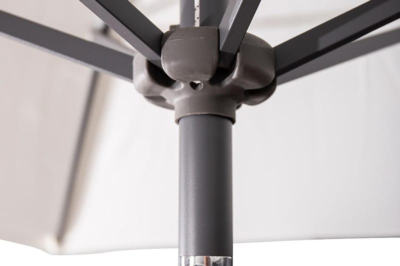 Leeds Parasoll 300 cm - Hvit/Svart - Hagemøbler - Solbeskyttelse - Parasoller