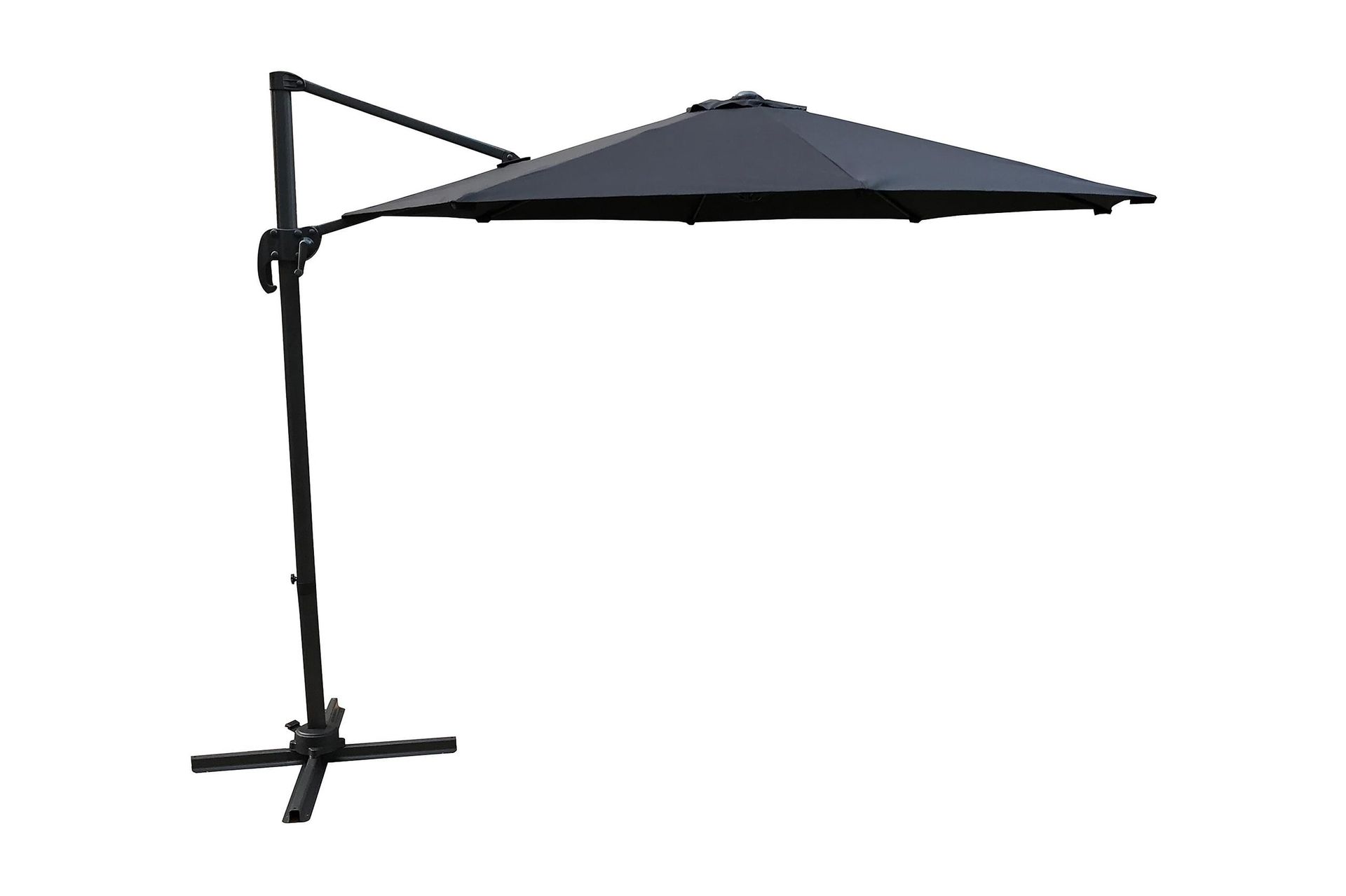 Leeds Parasoll 300 cm Svart - Venture Home - Hagemøbler - Solbeskyttelse - Parasoller