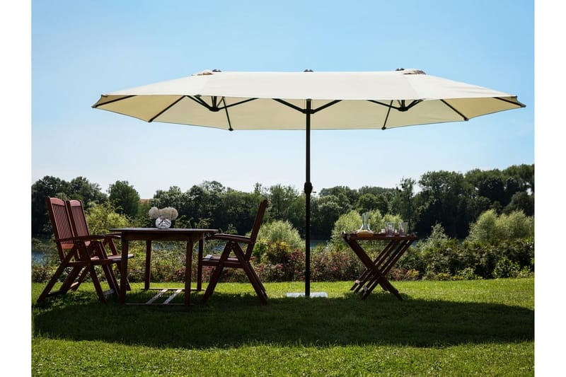 Leppin Parasoll - Beige - Hagemøbler - Solbeskyttelse - Parasoller