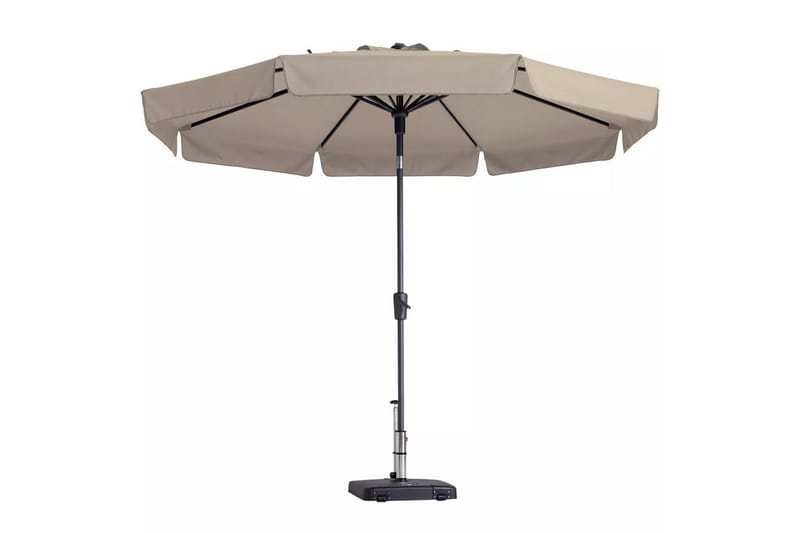 Madison Parasoll Flores 300 cm rund ecru PAC2P016 - Hagemøbler - Solbeskyttelse - Parasoller