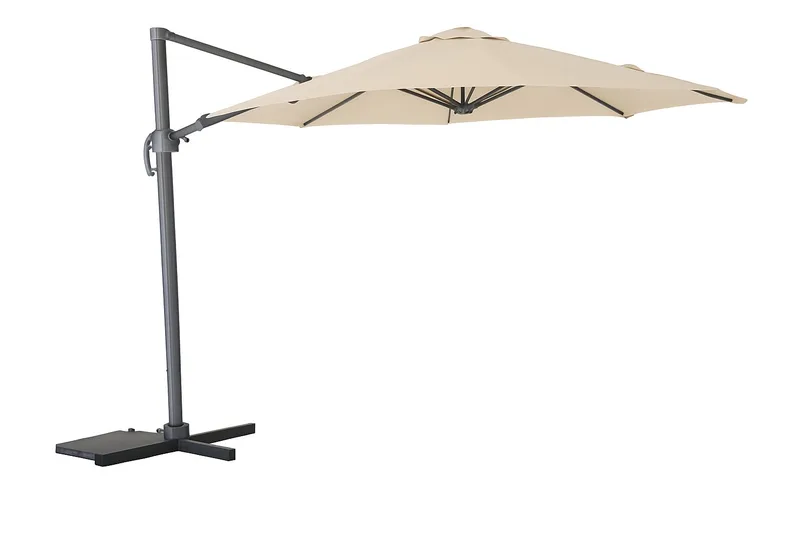 Miami Hageparasoll Frittstående Ø3,5 m, Sand