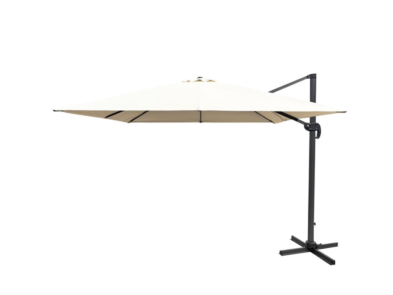 Miami Parasoll Frittstående 3×3 m - Sand - Hagemøbler - Solbeskyttelse - Parasoller - Hengeparasoll