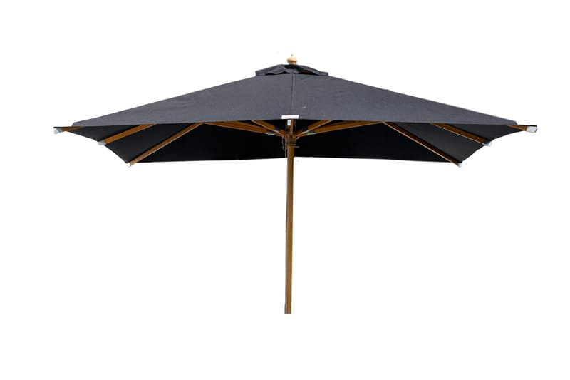 Naxos Parasoll 300 cm Svart/Natur - Venture Home - Hagemøbler - Solbeskyttelse - Parasoller