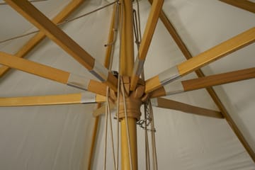 Naxos Parasoll 300 cm - Beige - Hagemøbler - Solbeskyttelse - Parasoller