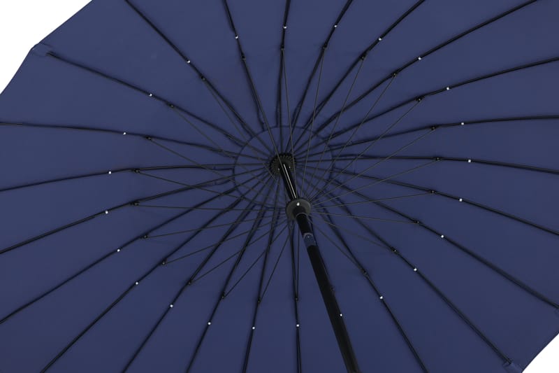Palmetto Parasoll 270 cm - Blå - Hagemøbler - Solbeskyttelse - Parasoller