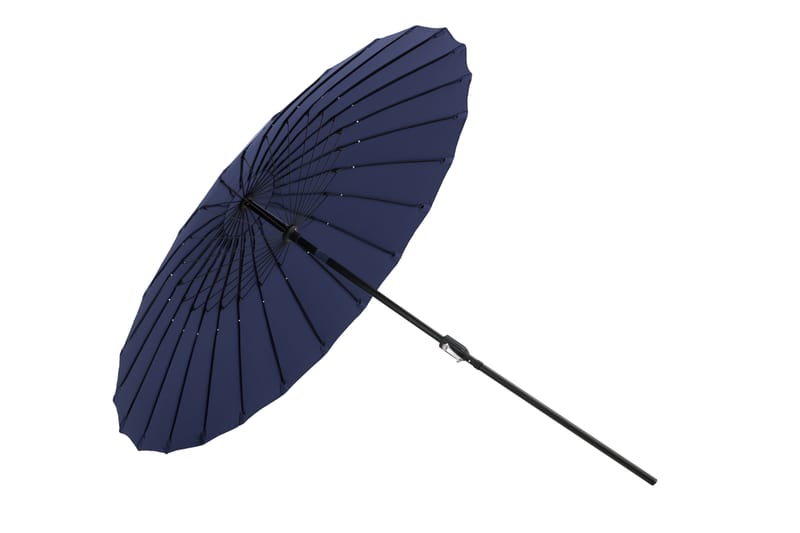 Palmetto Parasoll 270 cm - Blå - Hagemøbler - Solbeskyttelse - Parasoller