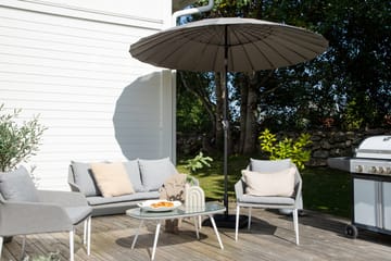 Palmetto Parasoll 270 cm - Grå - Hagemøbler - Solbeskyttelse - Parasoller