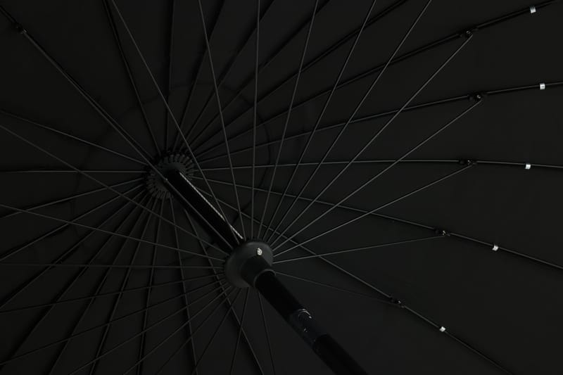 Palmetto Parasoll 270 cm - Svart - Hagemøbler - Solbeskyttelse - Parasoller