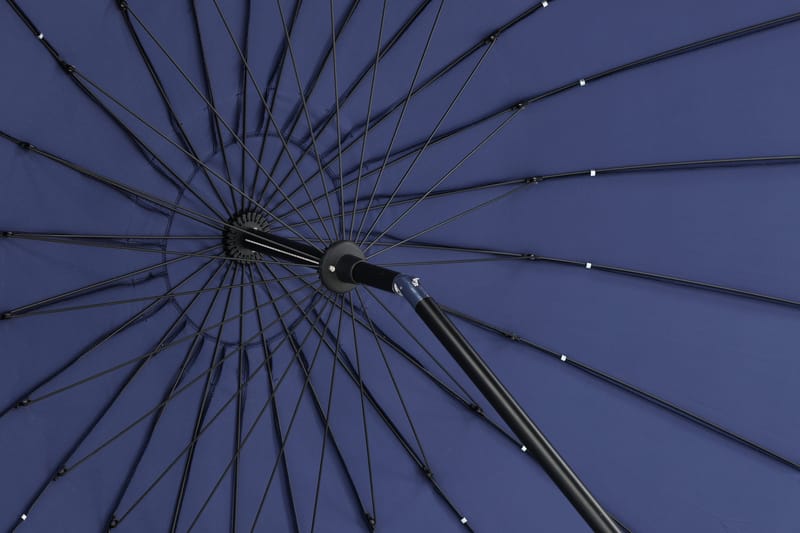 Palmetto Parasoll 270 cm - Blå - Hagemøbler - Solbeskyttelse - Parasoller