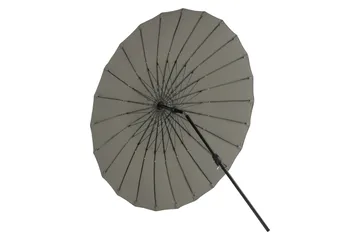 Palmetto Parasoll 270 cm - Grå - Hagemøbler - Solbeskyttelse - Parasoller - Baliparasoll