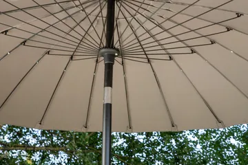 Palmetto Parasoll 270 cm - Grå - Hagemøbler - Solbeskyttelse - Parasoller - Baliparasoll