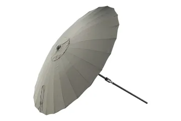 Palmetto Parasoll 270 cm - Grå - Hagemøbler - Solbeskyttelse - Parasoller - Baliparasoll