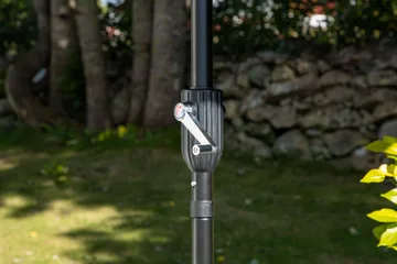 Palmetto Parasoll 270 cm - Grå - Hagemøbler - Solbeskyttelse - Parasoller - Baliparasoll