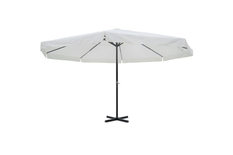 Parasol hvit aluminium 500 cm - Parasoller