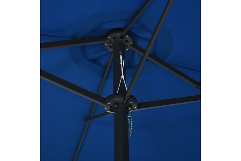 Parasol med aluminiumsstang 460x270 cm blå - Hagemøbler - Solbeskyttelse - Parasoller