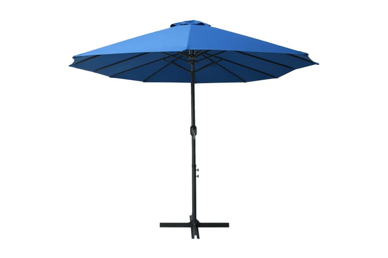 Parasol med aluminiumsstang 460x270 cm blå - Parasoller