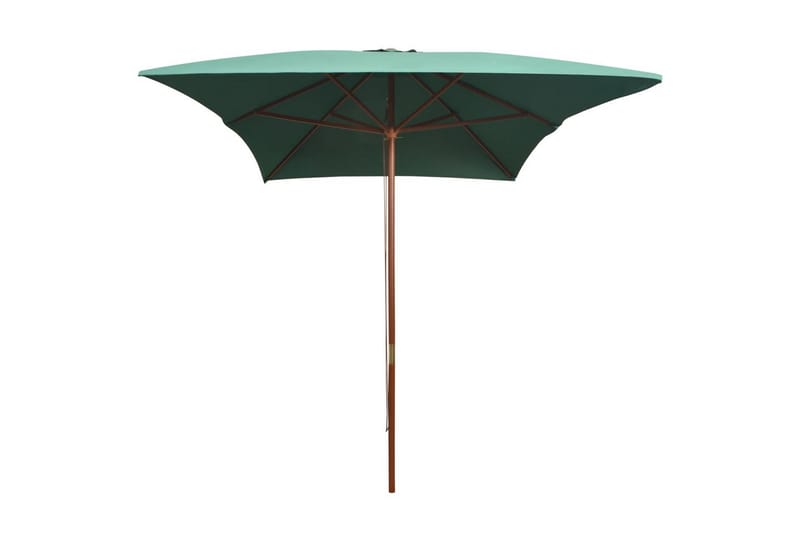 Parasoll 200x300 cm trestang grønn - Grønn - Hagemøbler - Solbeskyttelse - Parasoller