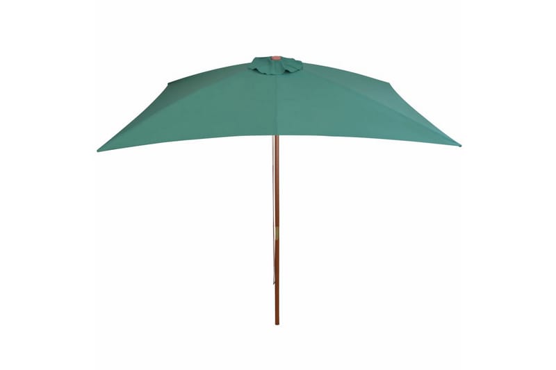 Parasoll 200x300 cm trestang grønn - Grønn - Hagemøbler - Solbeskyttelse - Parasoller