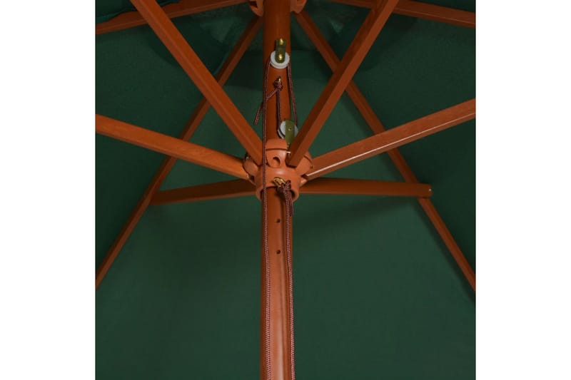 Parasoll 200x300 cm trestang grønn - Grønn - Hagemøbler - Solbeskyttelse - Parasoller