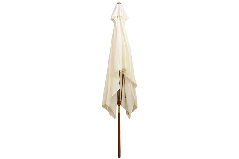 Parasoll 200x300 cm trestang kremhvit - Kremhvit - Hagemøbler - Solbeskyttelse - Parasoller