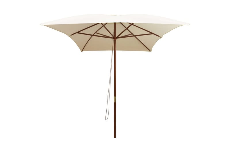 Parasoll 200x300 cm trestang kremhvit - Kremhvit - Hagemøbler - Solbeskyttelse - Parasoller