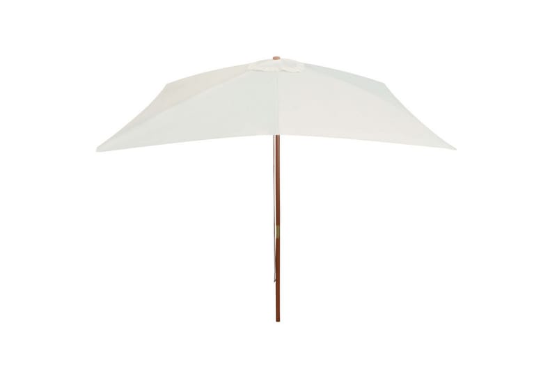 Parasoll 200x300 cm trestang kremhvit - Kremhvit - Hagemøbler - Solbeskyttelse - Parasoller