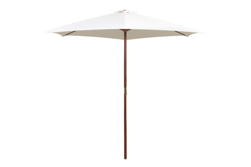 Parasoll 270x270 cm trestang kremhvit - Kremhvit - Hagemøbler - Solbeskyttelse - Parasoller