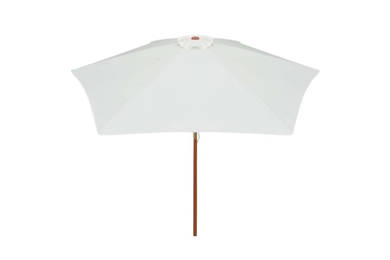 Parasoll 270x270 cm trestang kremhvit - Kremhvit - Hagemøbler - Solbeskyttelse - Parasoller