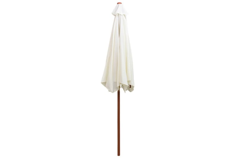 Parasoll 270x270 cm trestang kremhvit - Kremhvit - Hagemøbler - Solbeskyttelse - Parasoller