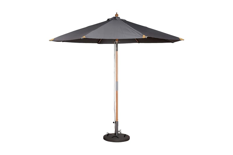 Parasoll 300 cm Ø - Grå - Hagemøbler - Solbeskyttelse - Parasoller