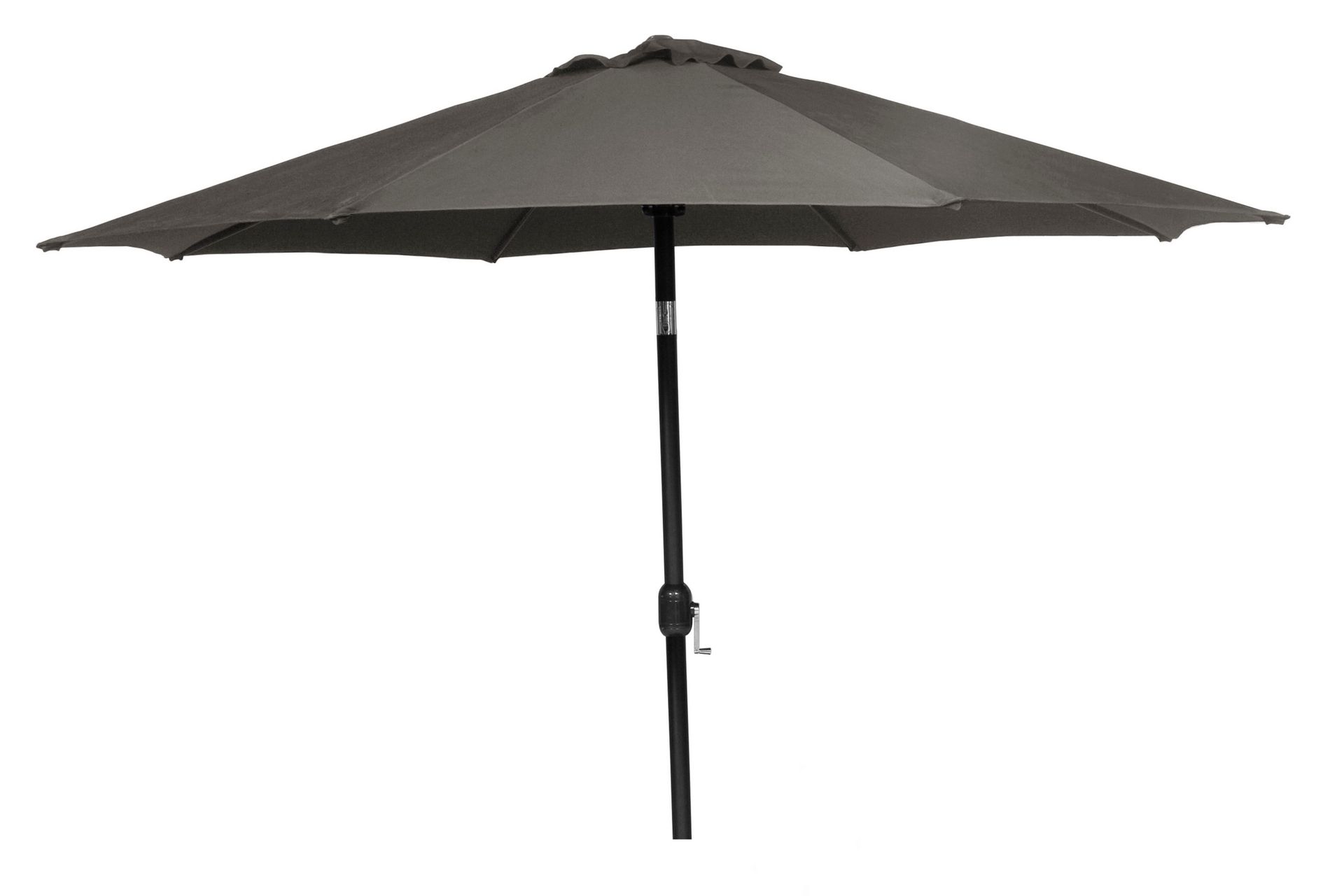 PARASOLL 300 CM ALU GRÅ - alu. og polyster - Hagemøbler - Solbeskyttelse - Parasoller