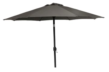 PARASOLL 300 CM ALU GRÅ - alu. og polyster - Hagemøbler - Solbeskyttelse - Parasoller