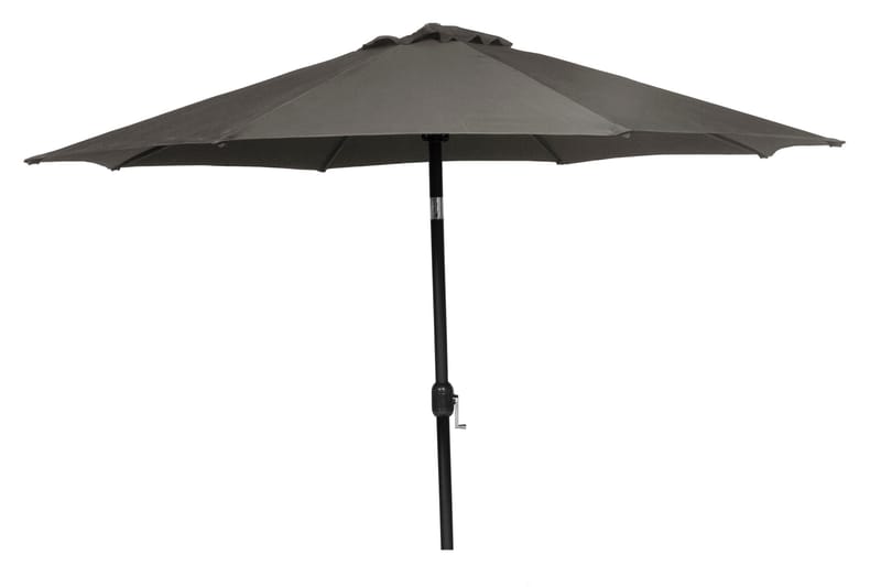 PARASOLL 300 CM ALU GRÅ - alu. og polyster - Hagemøbler - Solbeskyttelse - Parasoller