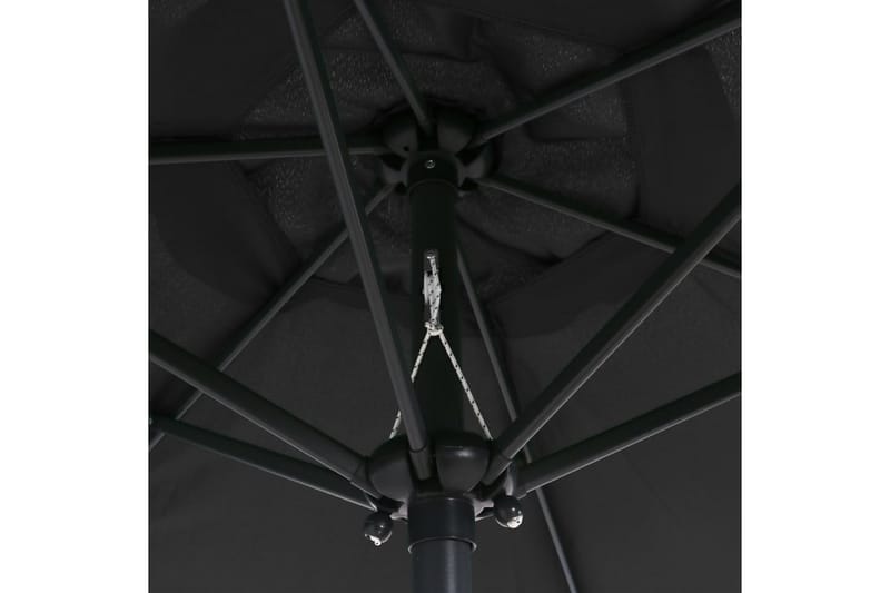 Parasoll antrasitt 200x211 cm aluminium - Hagemøbler - Solbeskyttelse - Parasoller