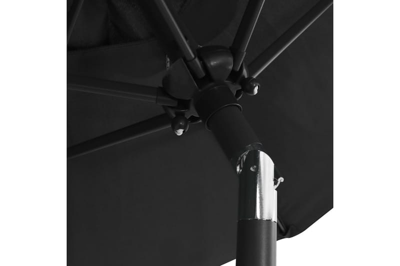 Parasoll antrasitt 200x211 cm aluminium - Hagemøbler - Solbeskyttelse - Parasoller