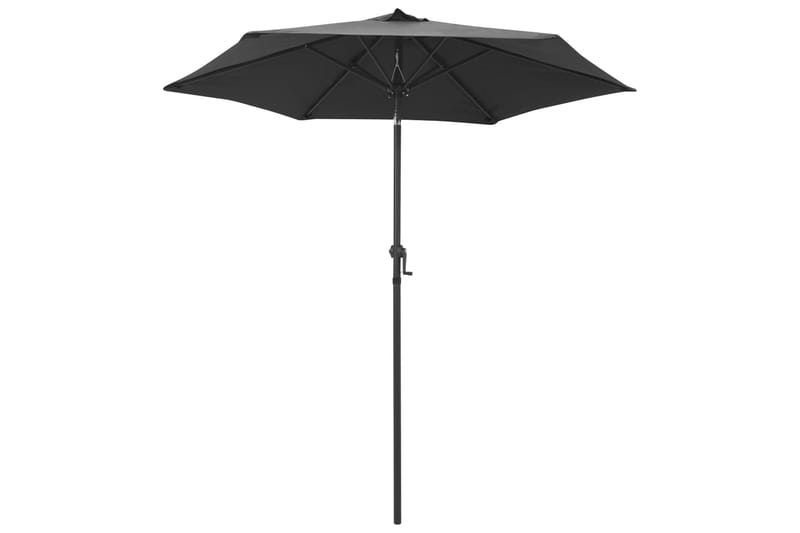 Parasoll antrasitt 200x211 cm aluminium - Hagemøbler - Solbeskyttelse - Parasoller