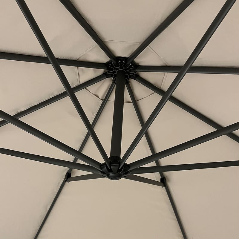 Parasoll HOME4YOU Beijing D3,5 m, beige - Beige - Hagemøbler - Solbeskyttelse - Parasoller - Hengeparasoll