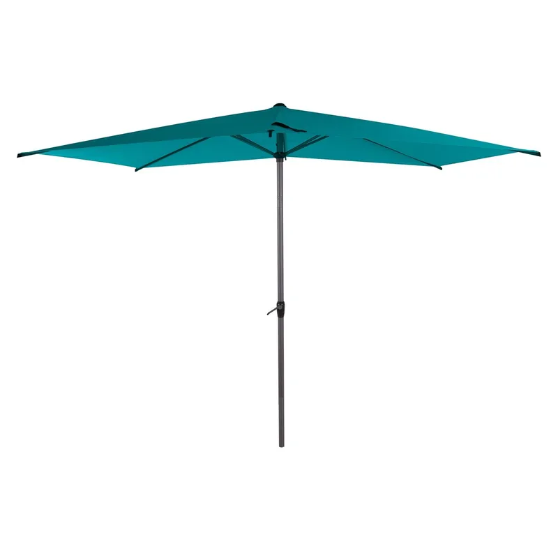 Parasoll HOME4YOU Lyon 2x3 m Havsblå - Havsblå - Hagemøbler - Solbeskyttelse - Parasoller - Baliparasoll