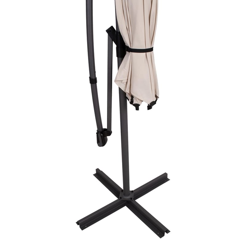 Parasoll HOME4YOU Malta 3 m Beige - beige - Hagemøbler - Solbeskyttelse - Parasoller - Hengeparasoll