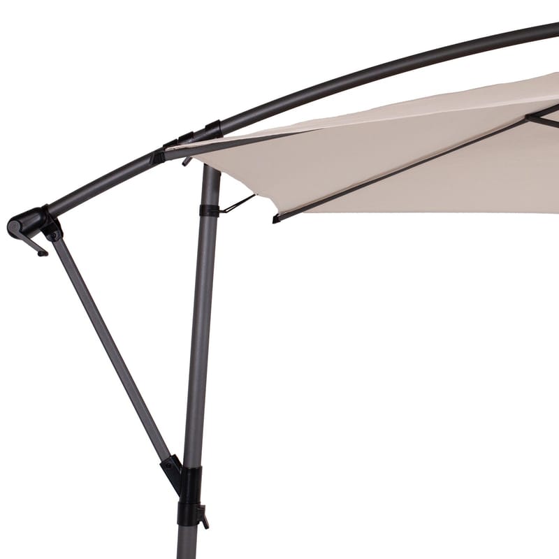 Parasoll HOME4YOU Malta 3 m Beige - beige - Hagemøbler - Solbeskyttelse - Parasoller - Hengeparasoll