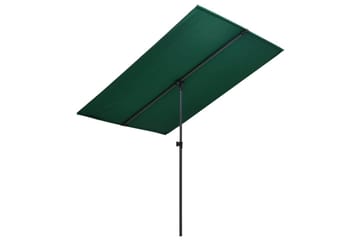 Parasoll med aluminiumsstang 180x130 cm grønn - Grønn - Hagemøbler - Solbeskyttelse - Parasoller