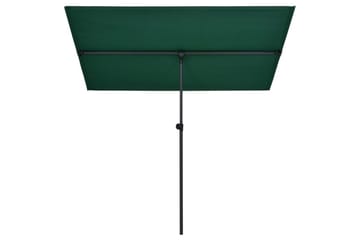 Parasoll med aluminiumsstang 180x130 cm grønn - Grønn - Hagemøbler - Solbeskyttelse - Parasoller