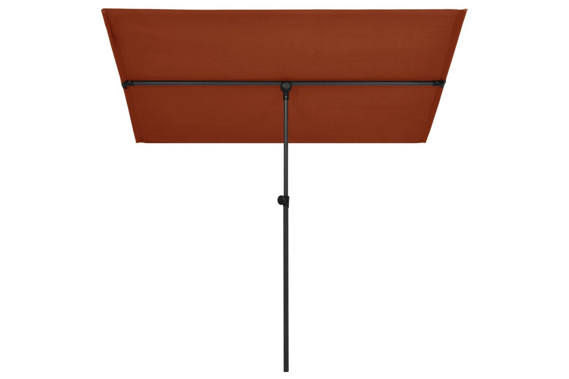 Parasoll med aluminiumsstang 180x130 cm terrakotta - Rød - Hagemøbler - Solbeskyttelse - Parasoller