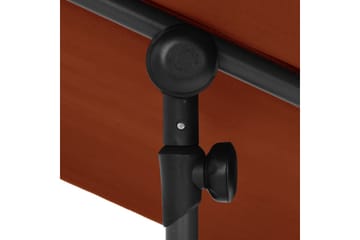 Parasoll med aluminiumsstang 180x130 cm terrakotta - Rød - Hagemøbler - Solbeskyttelse - Parasoller
