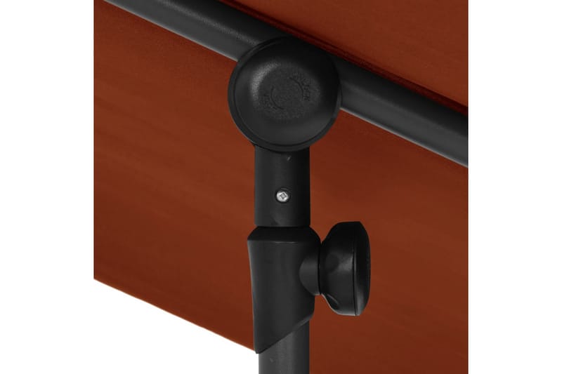 Parasoll med aluminiumsstang 180x130 cm terrakotta - Rød - Hagemøbler - Solbeskyttelse - Parasoller