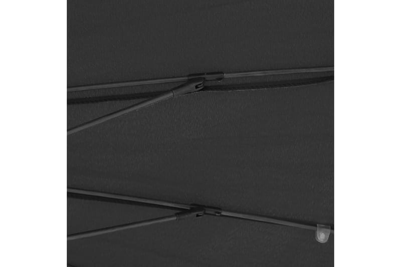 Parasoll med aluminiumsstang 270 cm antrasitt - Grå - Parasoller